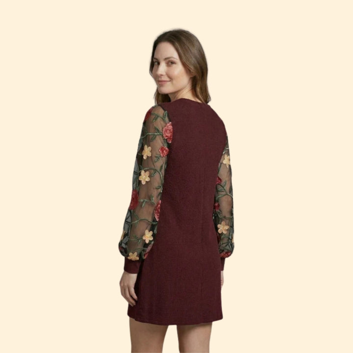 Women's Floral Embroidered Dress