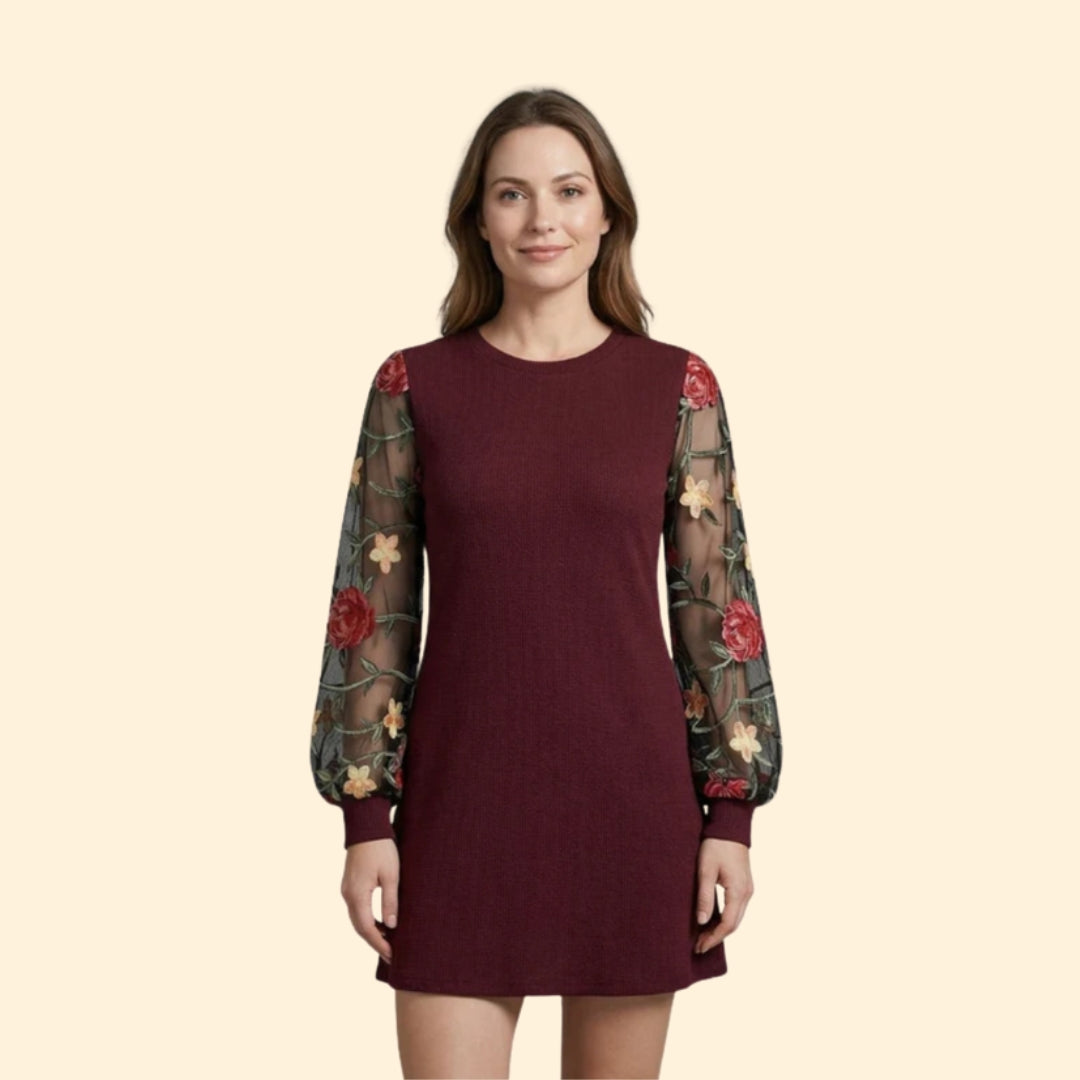 Women's Floral Embroidered Dress
