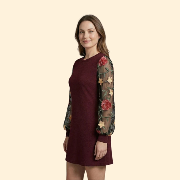 Women's Floral Embroidered Dress