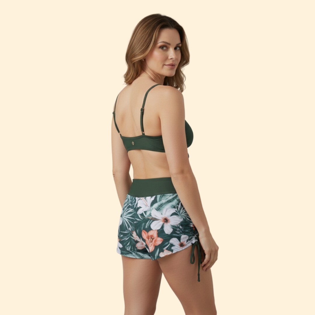 Women's Floral High-Waist Bikini