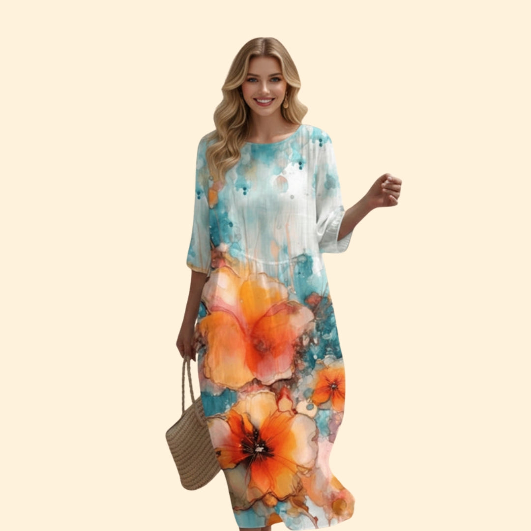 Women's Floral Midi Dress