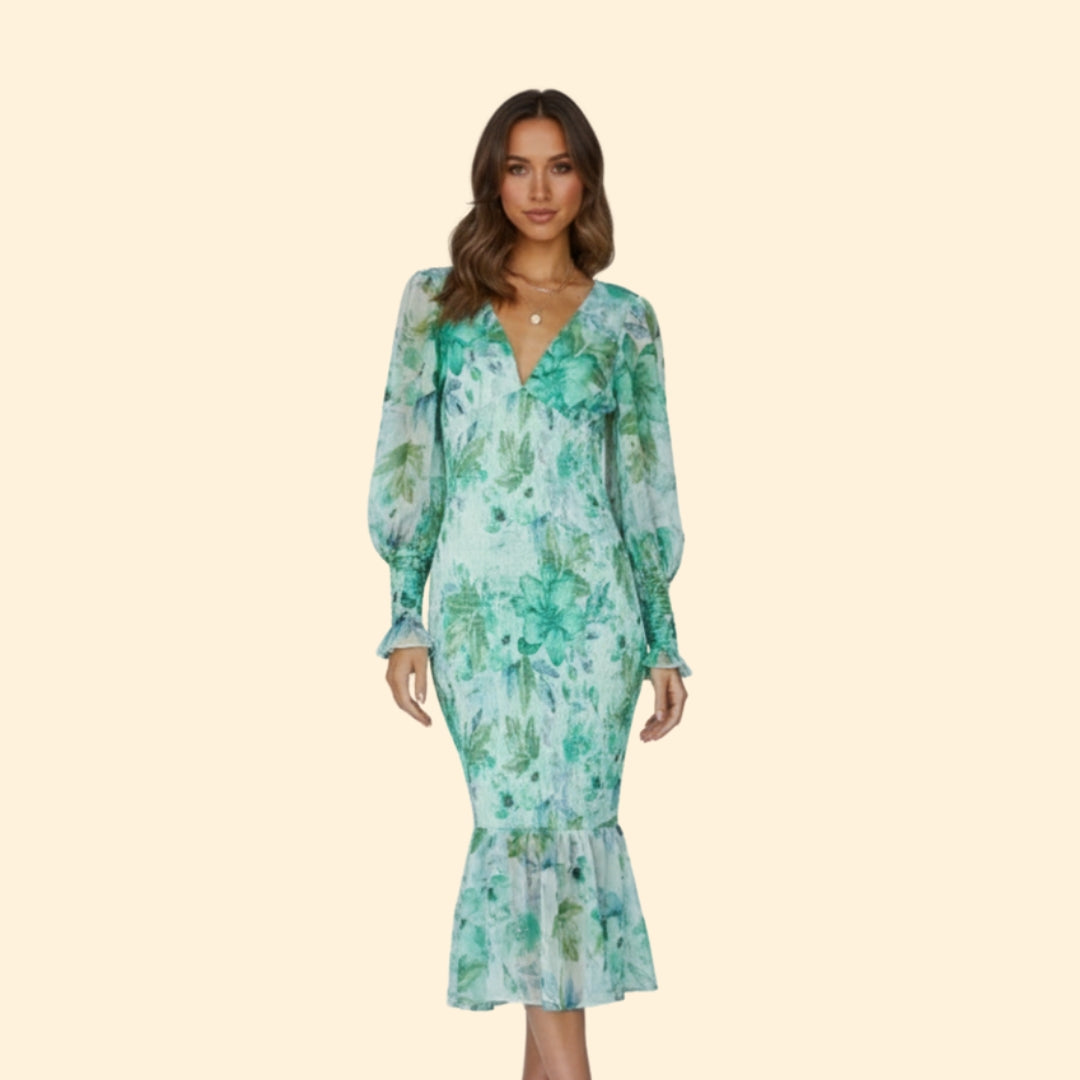 Women's Floral Midi Dress