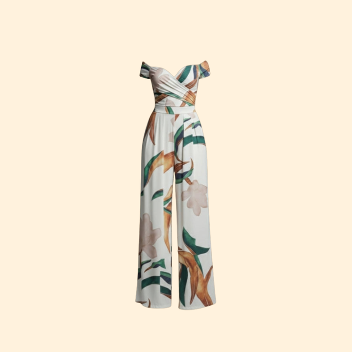 Women's Floral Off-Shoulder Jumpsuit