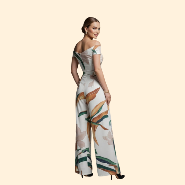 Women's Floral Off-Shoulder Jumpsuit