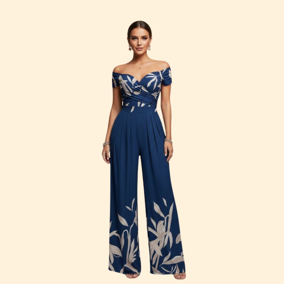 Women's Floral Off-Shoulder Jumpsuit