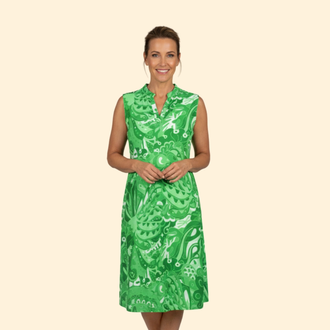 Women's Floral Pattern Shirt Dress