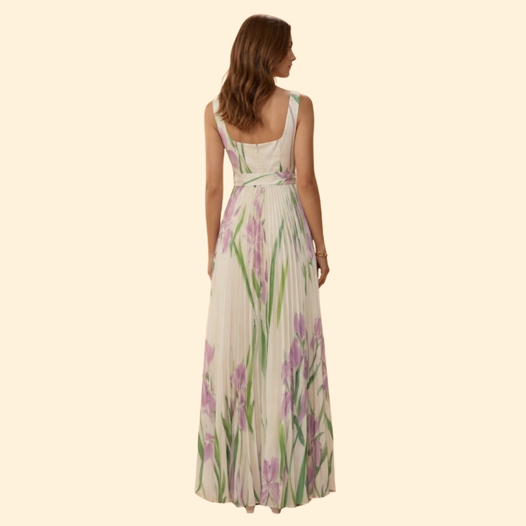 Women's Floral Pleated Dress