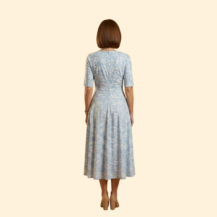 Women's Floral Pocket Midi Dress