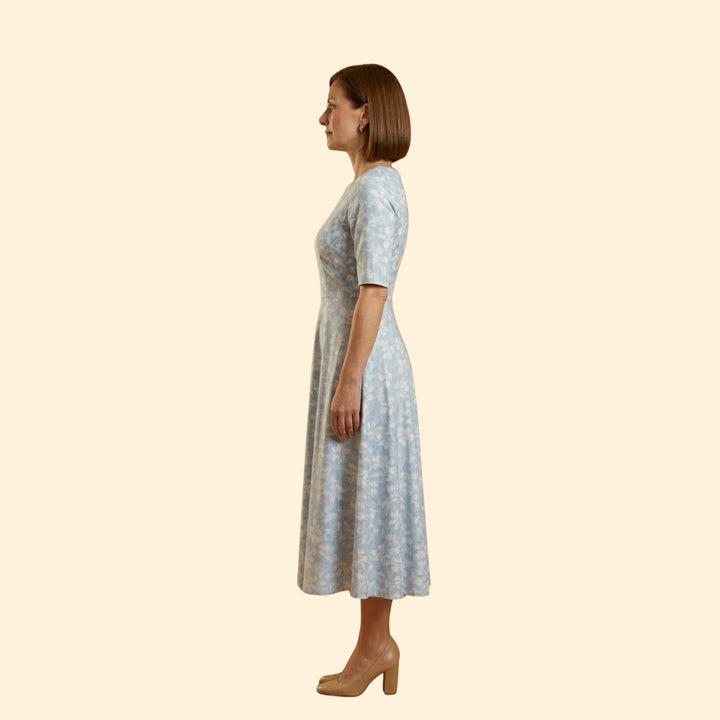 Women's Floral Pocket Midi Dress