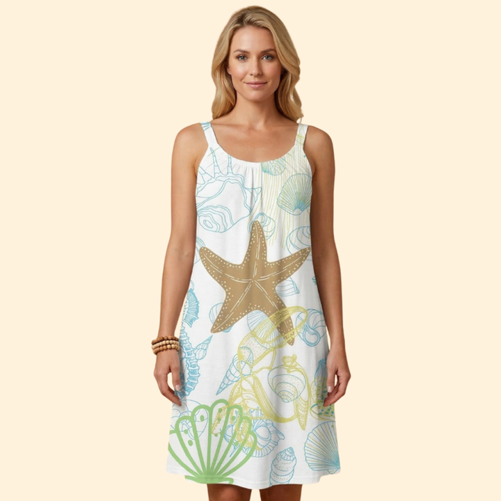 Women's Floral Print Beach Dress