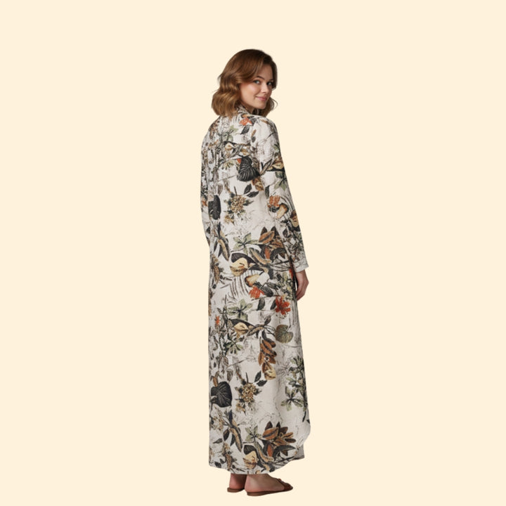 Women's Floral Print Shirt Dress