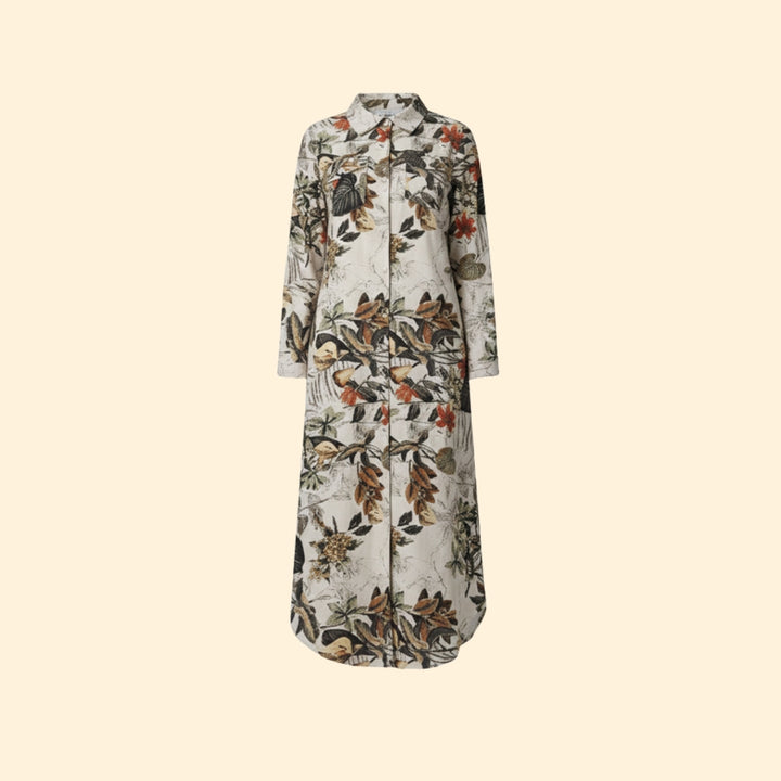 Women's Floral Print Shirt Dress