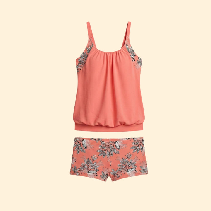 Women's Floral Print Tankini Set
