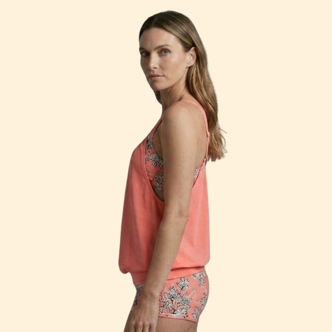 Women's Floral Print Tankini Set
