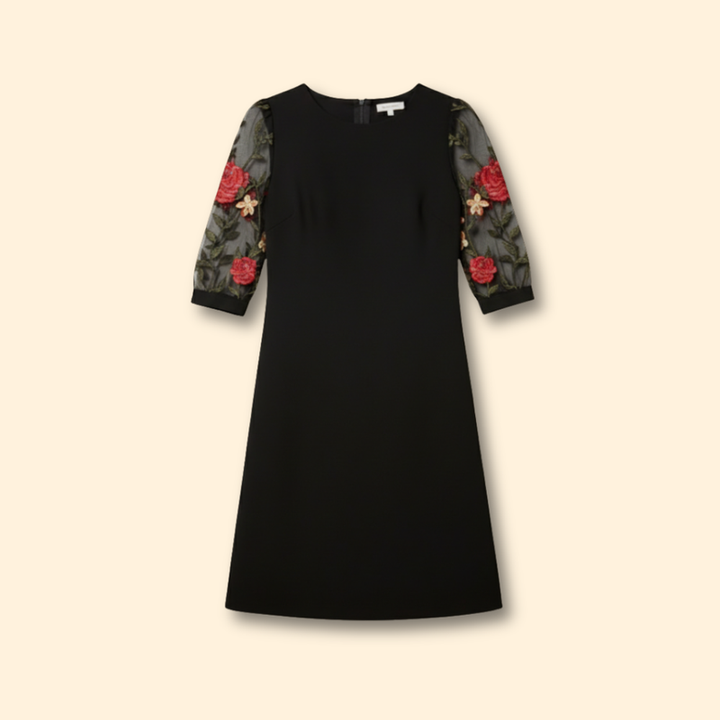 Women’s Floral Sleeve Midi Dress