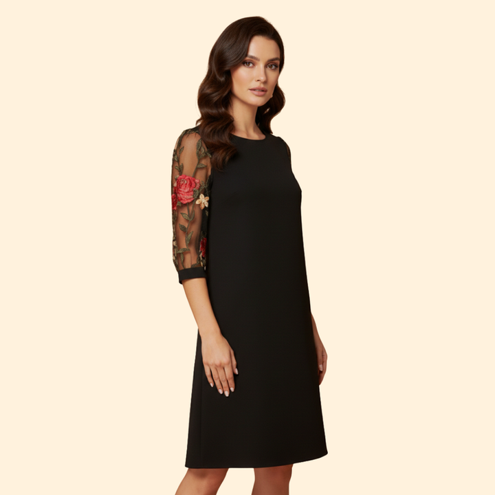 Women’s Floral Sleeve Midi Dress