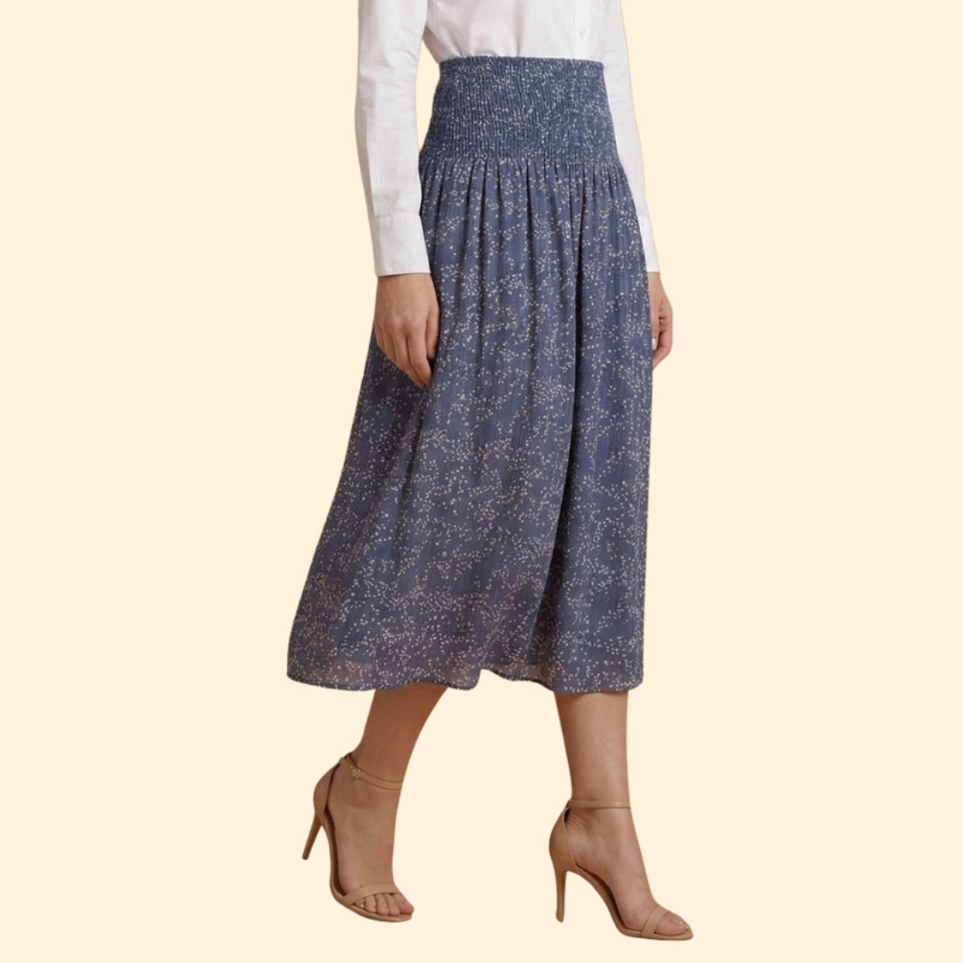 Women's Floral Slit Skirt