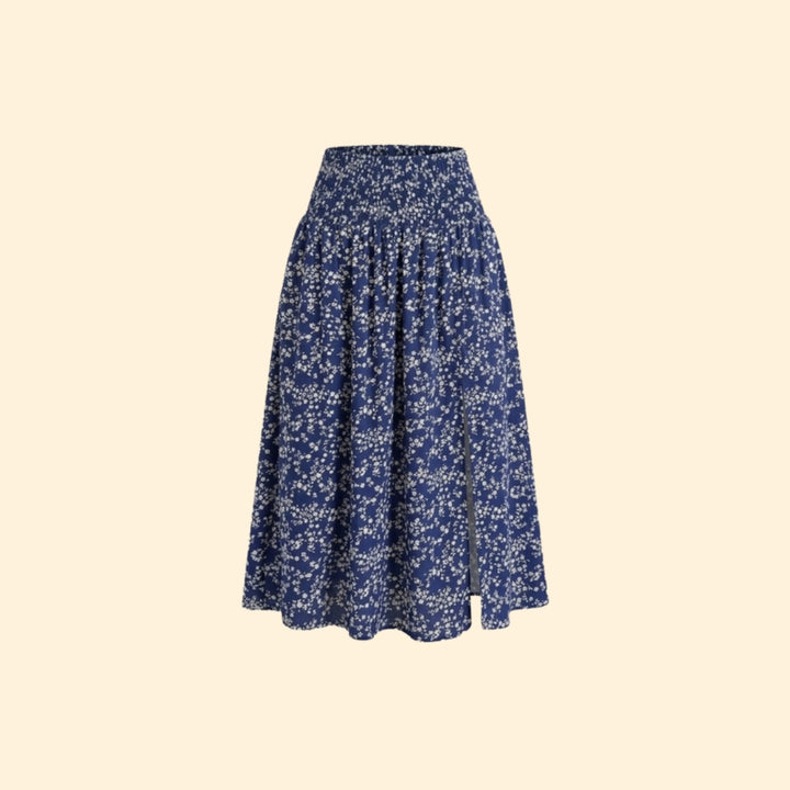 Women's Floral Slit Skirt