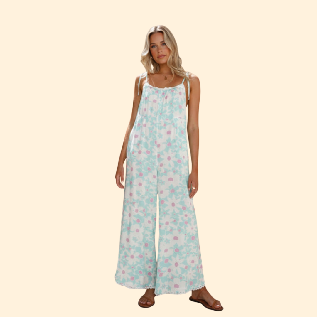 Women's Floral Spaghetti Strap Jumpsuit