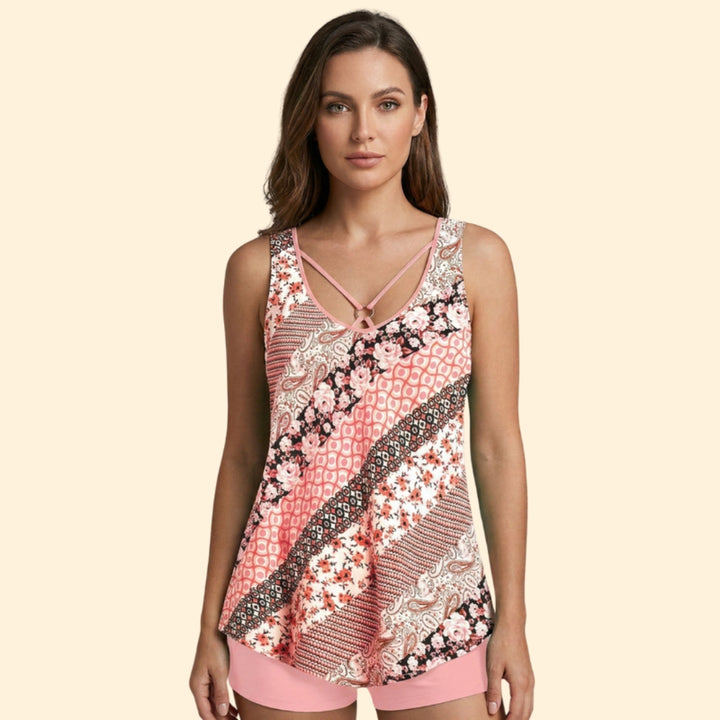 Women's Floral Tankini Set