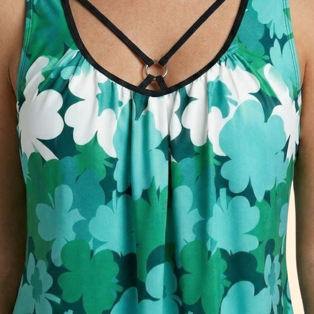 Women's Floral Tankini Set
