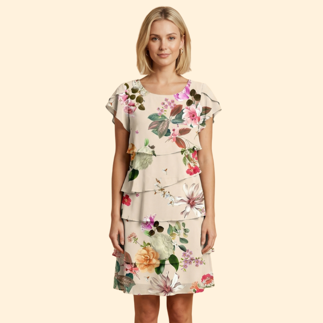 Women's Floral Tiered Dress