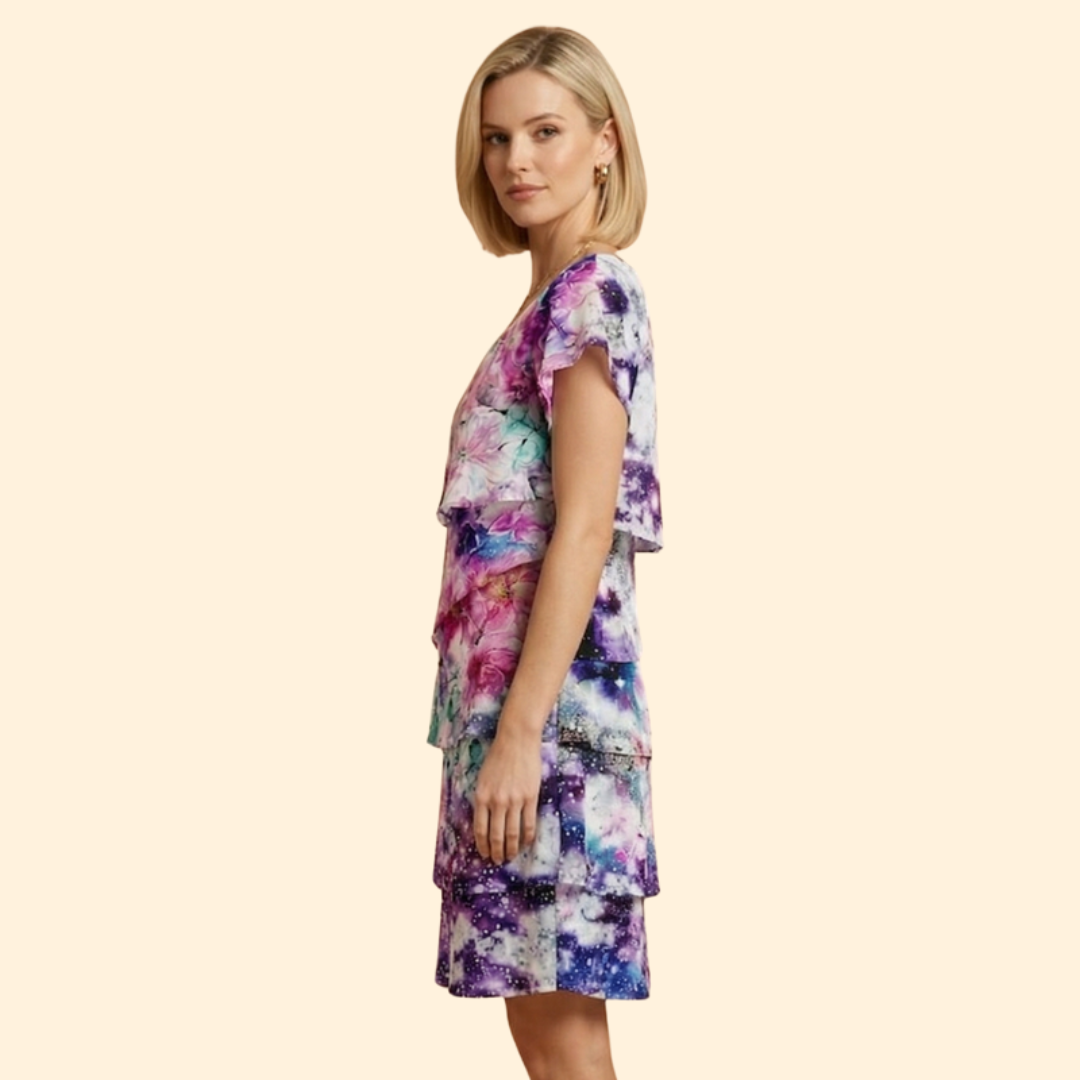 Women's Floral Tiered Dress