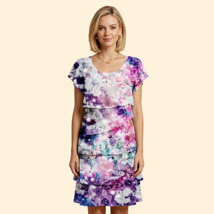 Women's Floral Tiered Dress