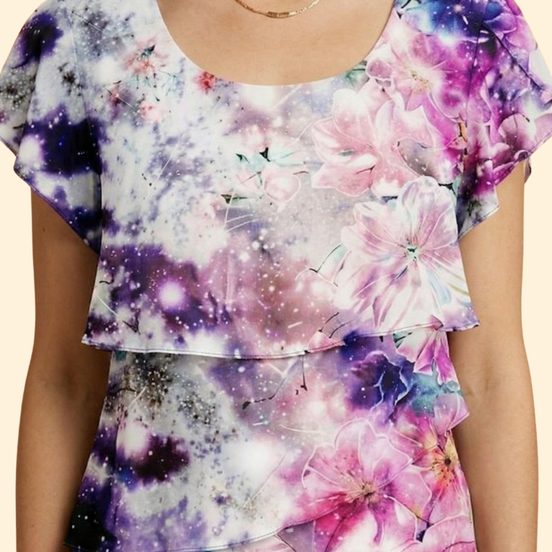 Women's Floral Tiered Dress