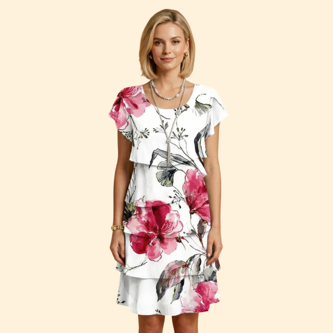 Women's Floral Tiered Dress