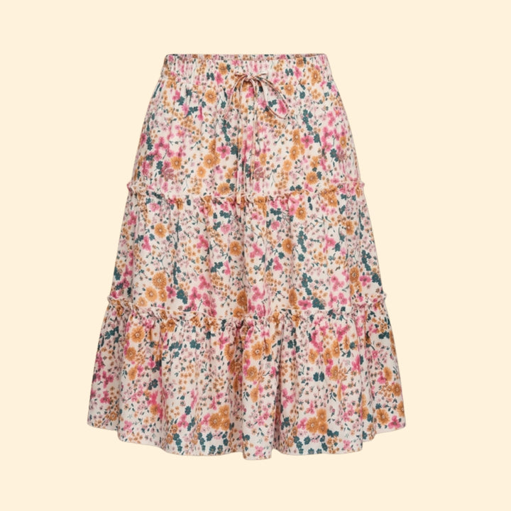 Women's Floral Tiered Skirt