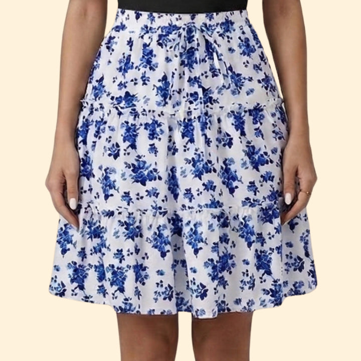 Women's Floral Tiered Skirt