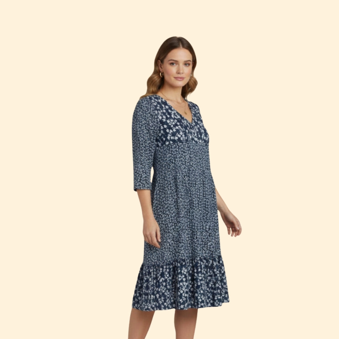 Women's Floral V-Neck Dress