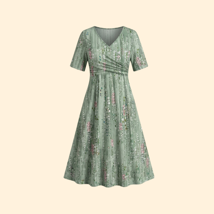 Women's Floral V-Neck Dress