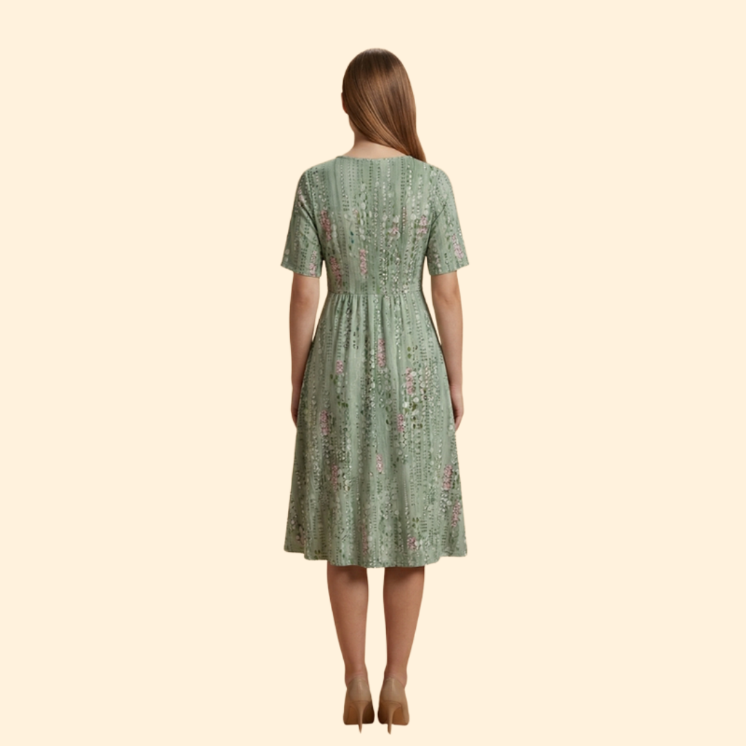 Women's Floral V-Neck Dress
