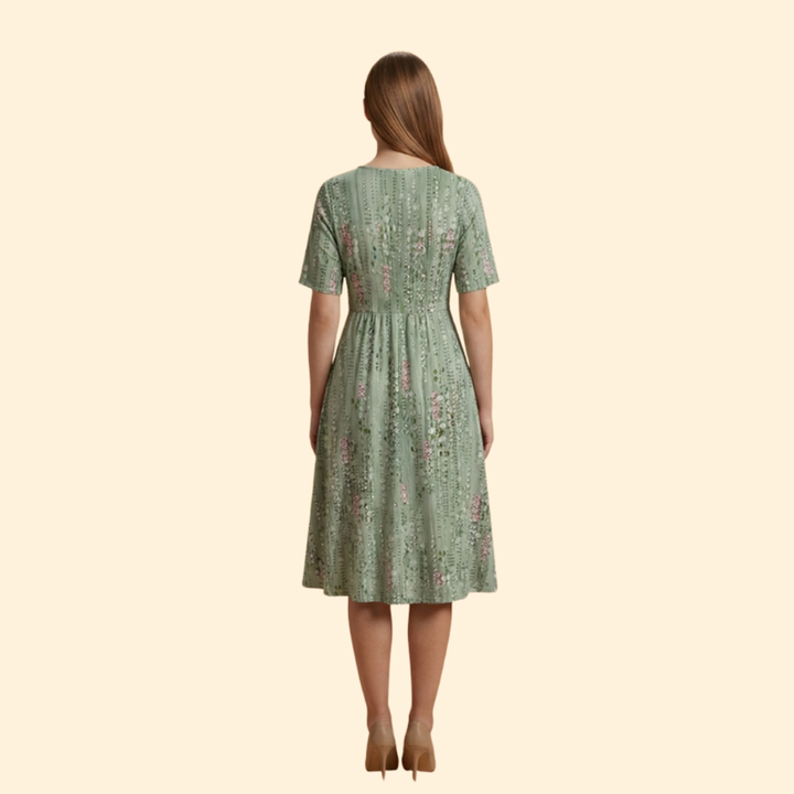 Women's Floral V-Neck Dress