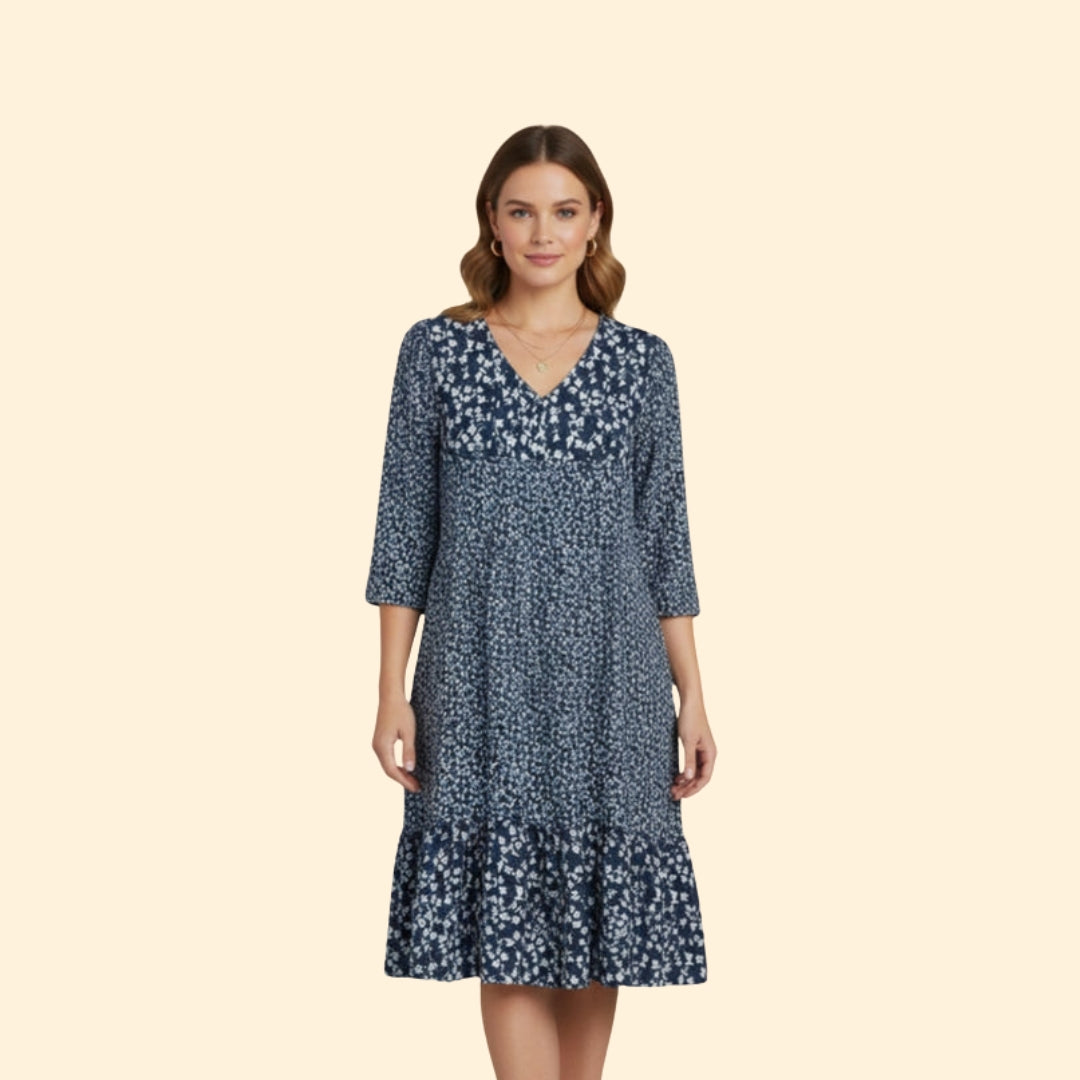 Women's Floral V-Neck Dress