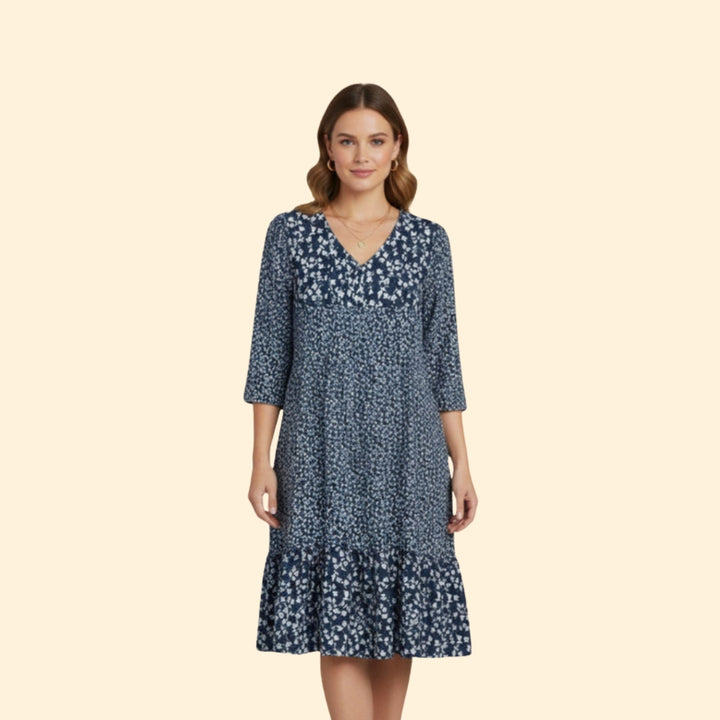 Women's Floral V-Neck Dress
