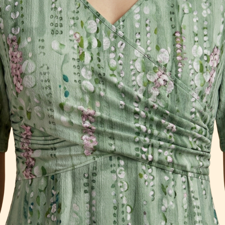Women's Floral V-Neck Dress