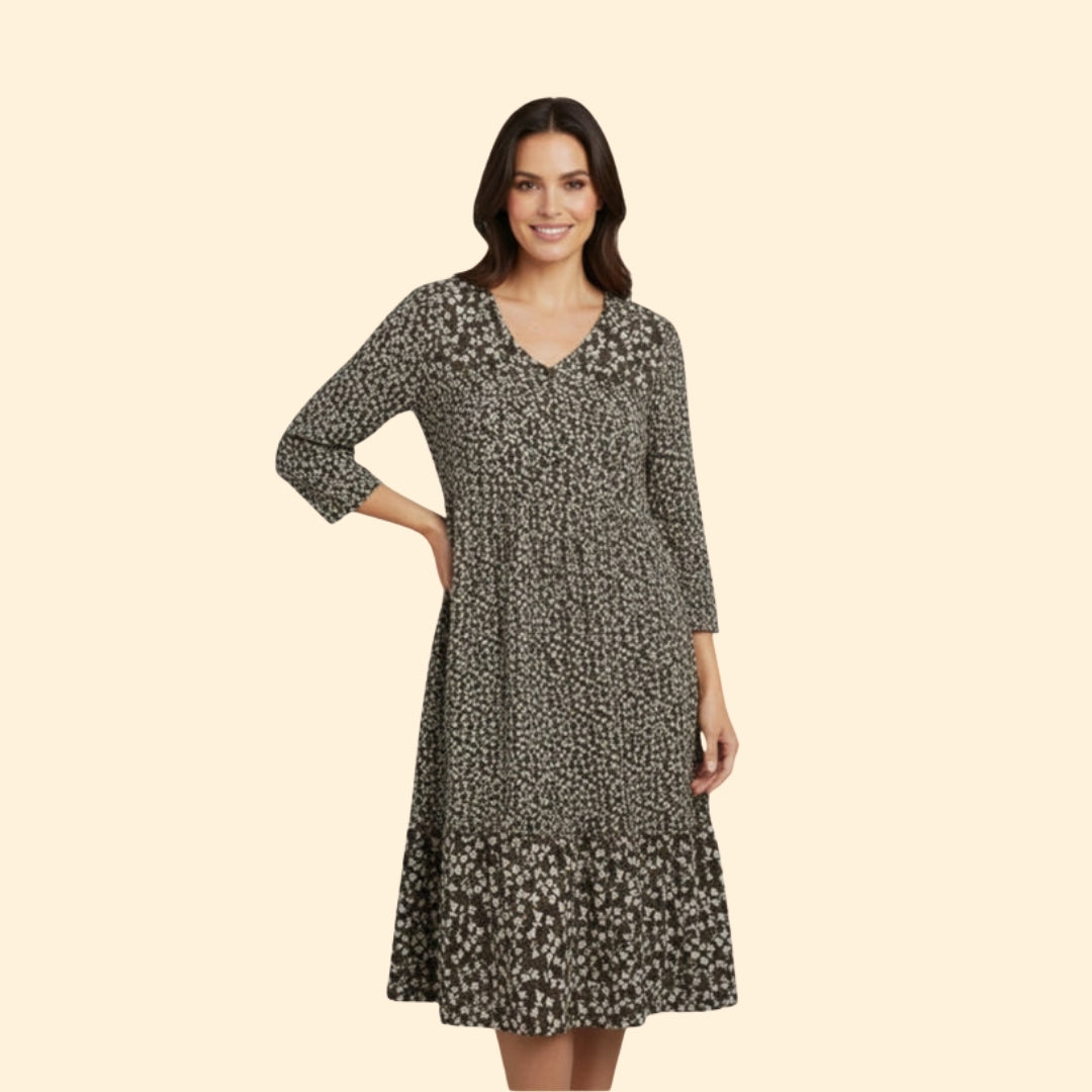 Women's Floral V-Neck Dress