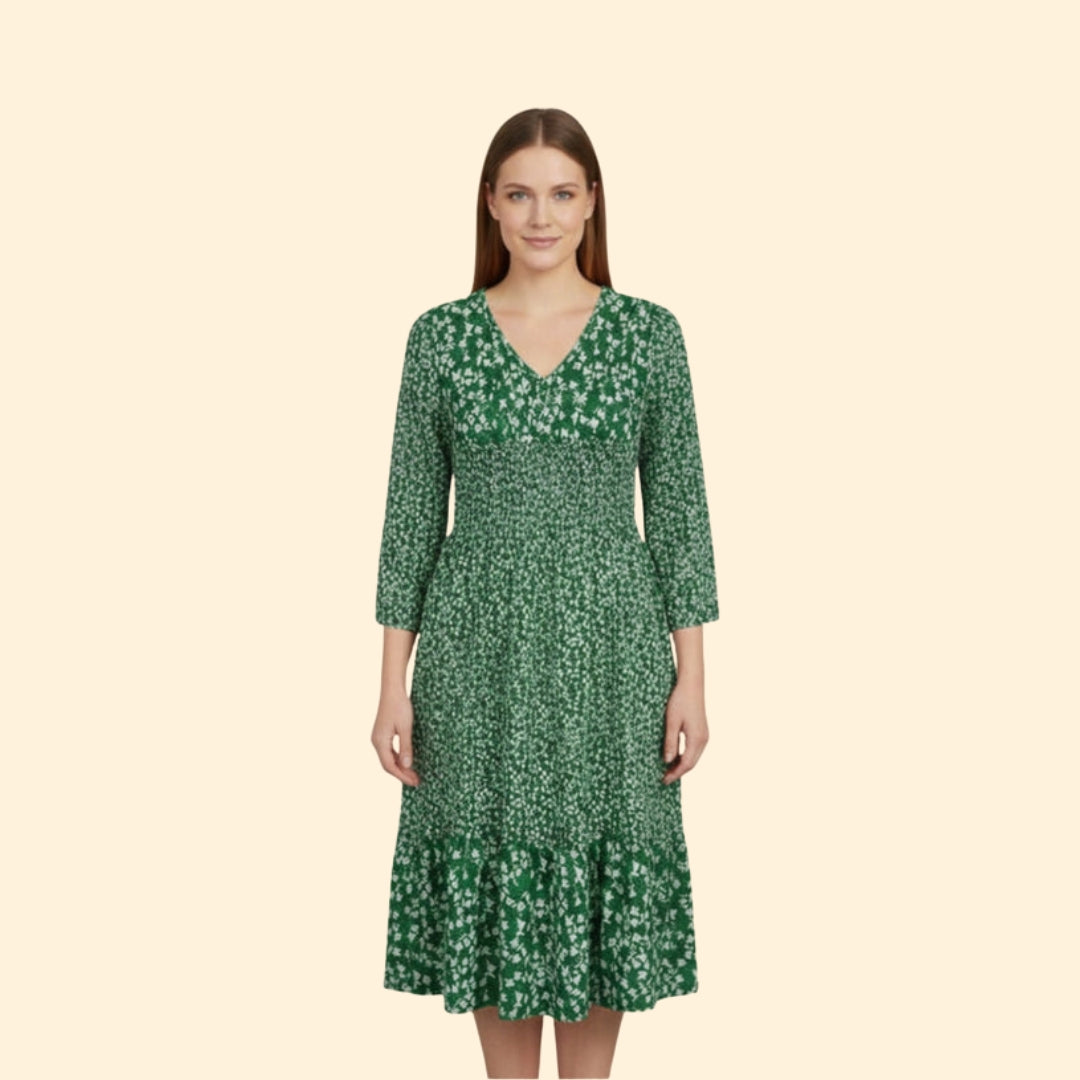 Women's Floral V-Neck Dress