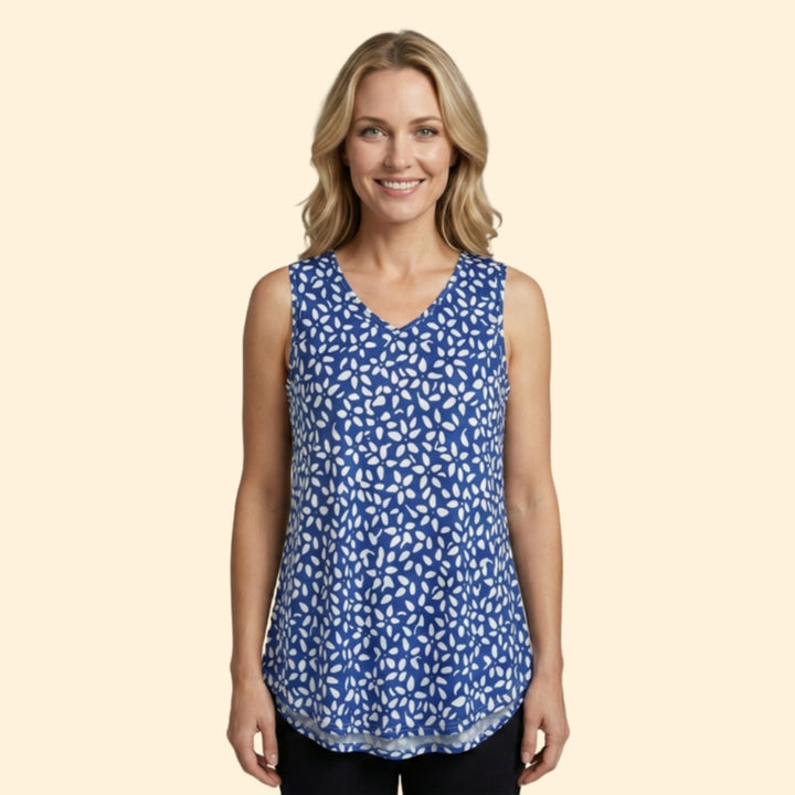 Women's Floral V-Neck Top