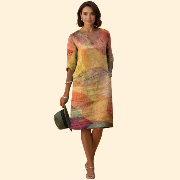 Women’s Floral V-neck Dress