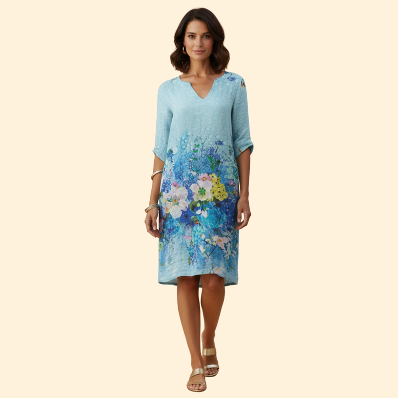 Women’s Floral V-neck Dress