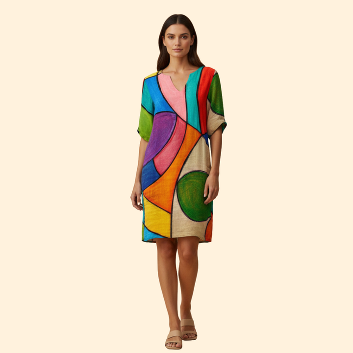 Women’s Floral V-neck Dress