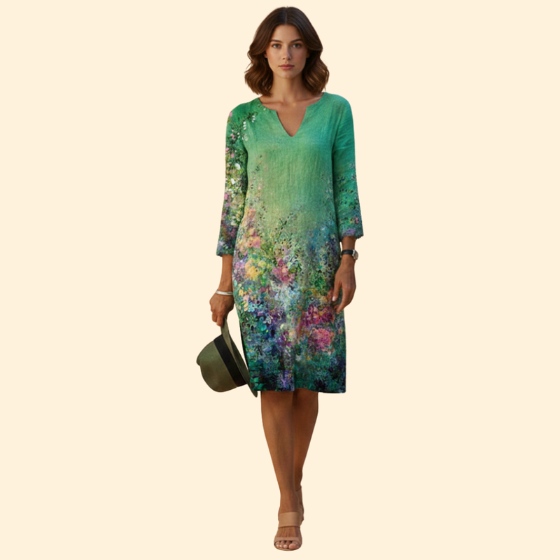 Women’s Floral V-neck Dress