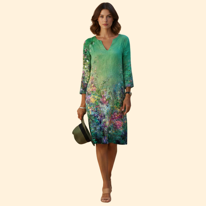 Women’s Floral V-neck Dress
