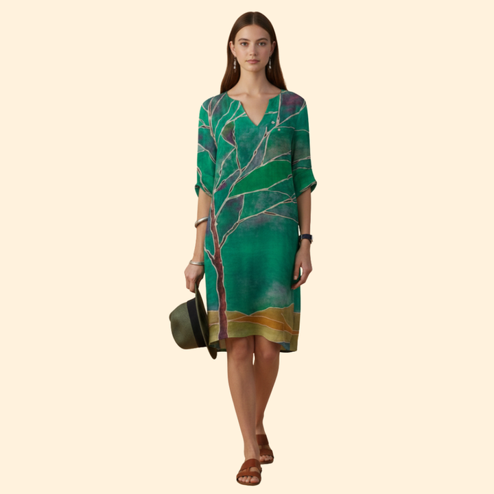 Women’s Floral V-neck Dress