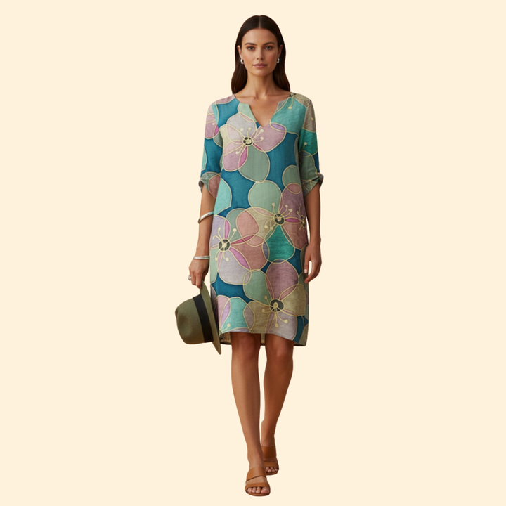 Women’s Floral V-neck Dress