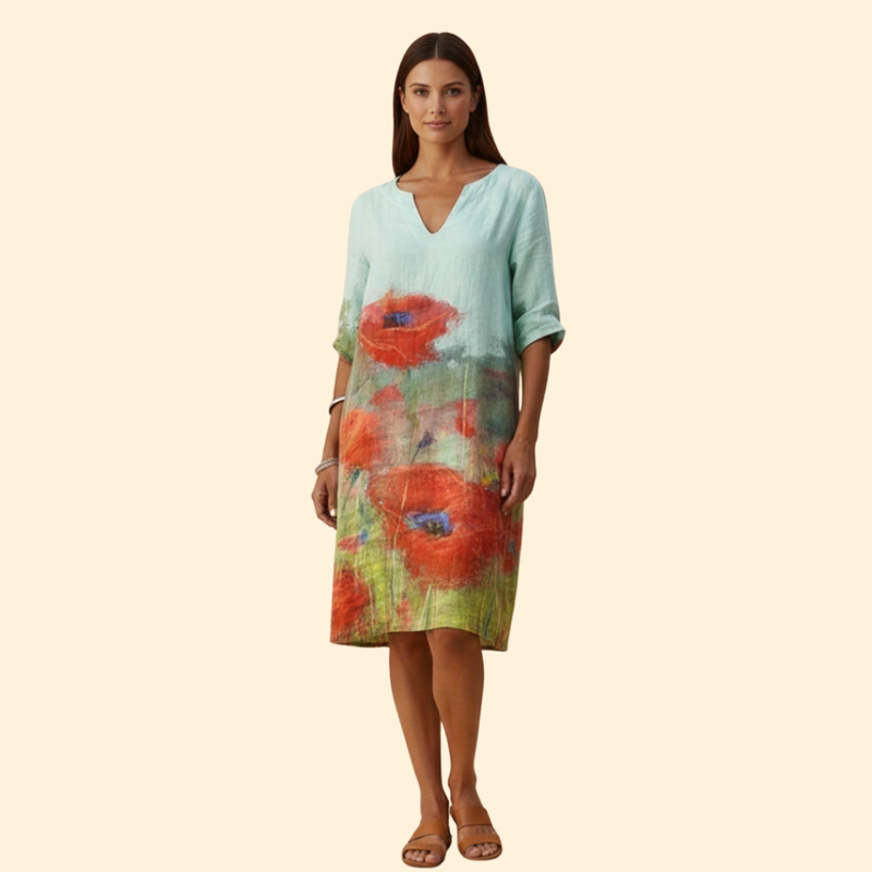 Women’s Floral V-neck Dress